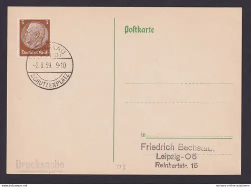 Zwickau Sachsen Deutsches Reich Drittes Reich Karte Schießsport SST Schützen