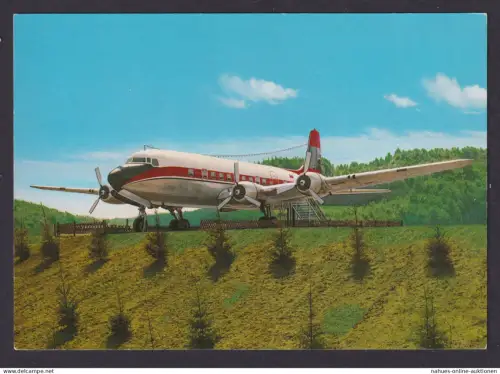 Ansichtskarte Preußisch Oldendorf NRW Flugzeug Cafe 25 Jahre Verlag Foto Georg