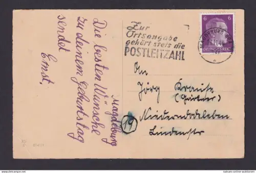 Magdeburg Sachsen Anhalt Deutsches Reich Drittes Reich Ansichtskarte Postsache