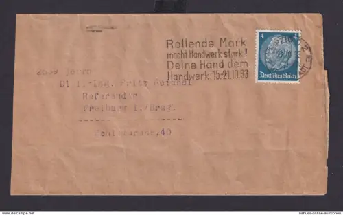 Leipzig Sachsen Deutsches Reich Drittes Reich Brief SST Rollende Mark macht