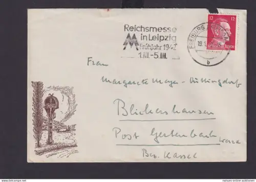 Freiburg Breisgau Baden Württemberg Deutsches Reich Drittes Reich Brief Anlass