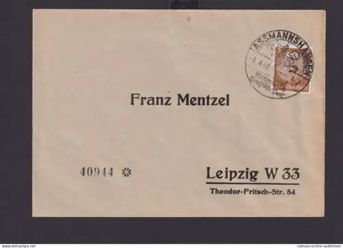 Assmannshausen Hessen Deutsches Reich Drittes Reich Briefe Urlaub Erholung