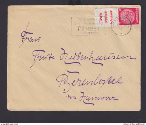 Magdeburg Sachsen AnhaltDeutsches Reich Drittes Reich Brief SST Weihnachts und