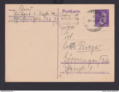 Stuttgart Baden Württemberg Deutsches Reich Drittes Reich Karte SST Reichsmesse