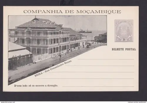 Mosambik Mozambique Afrika Portugal Kolonien selt. Bild Ganzsache Companhia de