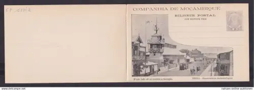 Mosambik Mozambique Afrika Portugal Kolonien selt. Bild Ganzsache Doppelkarte