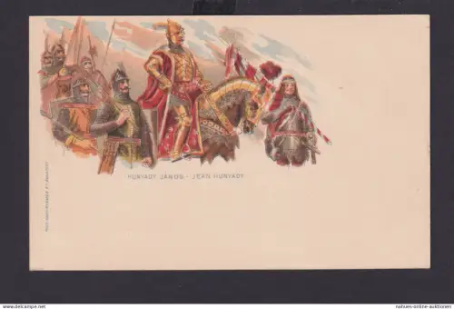 Ungarn Litho Ganzsache 5 Kreuzer Ungarischer Reiter Soldaten