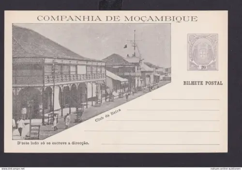 Mosambik Mozambique Afrika Portugal Kolonien selt. Bild Ganzsache Companhia de