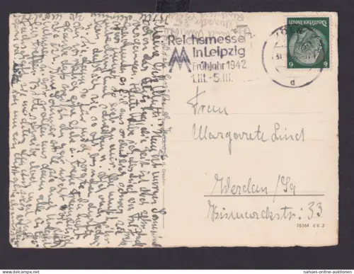 Köln NRW Deutsches Reich Drittes Reich Ansichtskarte SST Reichsmesse in Leipzig