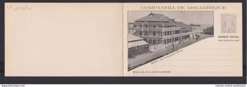 Mosambik Mozambique Afrika Portugal Kolonien selt. Bild Ganzsache Doppelkarte