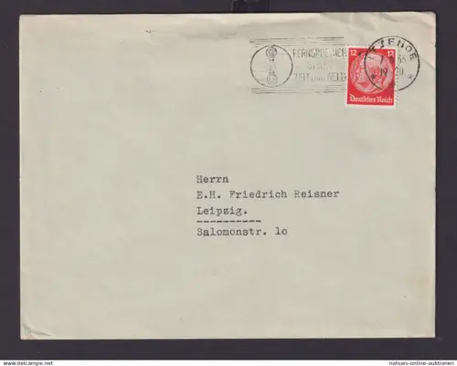 Deutsches Reich Drittes Reich Brief Postsache SST Fernsprecher Spart Zeit und