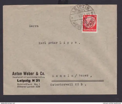 Deutsches Reich Drittes Reich Briefe Sondersatempel Leipzig Messestadt ab