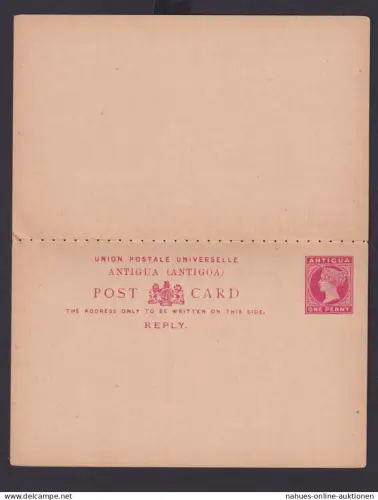 Briefmarken Britische Kolonien Antigua Ganzsache Queen Victoria Frage & Antwort