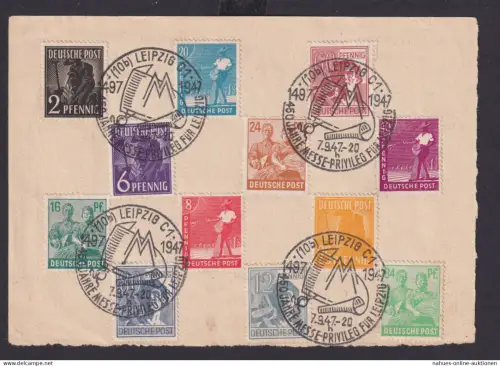 Briefmarken Besetzung Gemeinschaft mit SST Leipzig 450 Jahre Messe Privileg