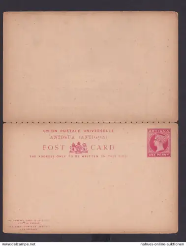 Briefmarken Britische Kolonien Antigua Ganzsache Queen Victoria Frage & Antwort