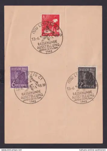 Briefmarken Hunde Besetzung Gemeinschaft guter SST Leipzig Rassenhunde