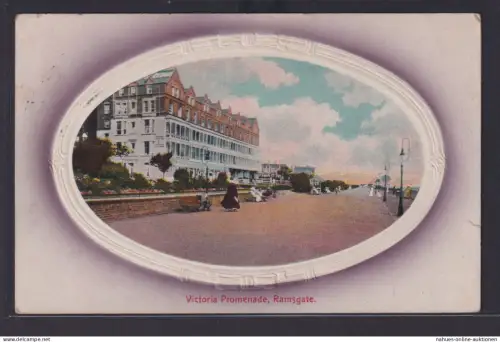 Ansichtskarte Ramsgate Großbritannien Victoria Promenade Prägerand nach Oxfort