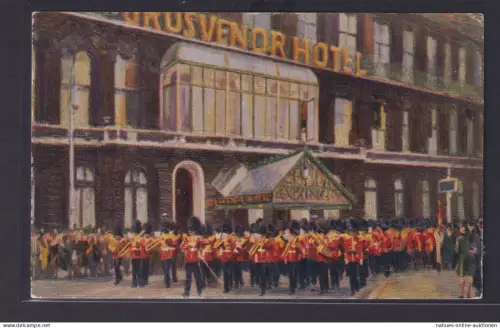 Ansichtskarte Künstlerkarte London Wachwechsel Buckingham Palast Wache ihrer