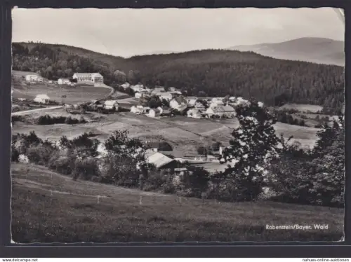 Ansichtskarte Rabenstein Totalansicht Landschaft Wald Berge Bayern nach Berlin