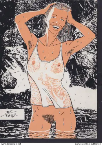 Ansichtskarte Erotik Akt Frauen Künstlerkarte