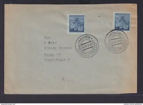 Besetzung Böhmen & Mähren MEF SST MOTYCIN Präsident Befreier