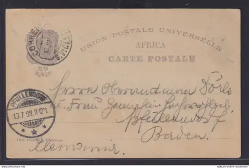 Afrika Ganzsache Entdecker Vasco da Gama Seefahrer nach Pfullendorf