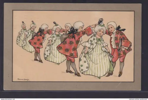 Ansichtskarte Künstlerkarte Sig. Florence Hardy M.M. Vienne M. Munk ab Hannover