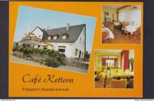 Ansichtskarte Piesport Niederemmel Rheinland Pfalz Cafe Kettern