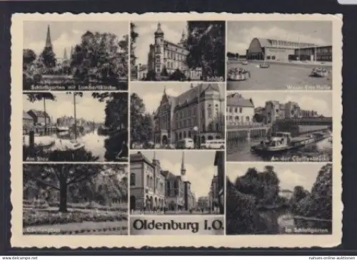 Ansichtskarte Oldenburg Niedersachsen Schloßgarten SchloßWeser Ems Halle Am Stau