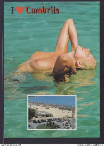 Ansichtskarte Erotik Akt Frauen Cambrils Spanien Tarragona Costa Daurada nach