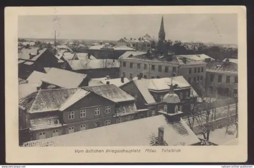 Miltaria Ansichtskarte Mitau Jelgava Stadt Lettland Kurland Ostgebiete Krieg