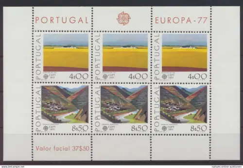 Portugal Block 20 Europa Cept Landschaften Luxus postfrisch MNH Kat.-Wert 40,00
