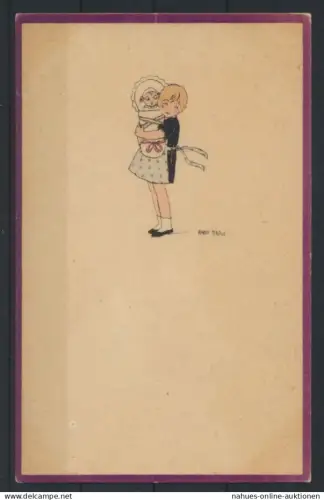 Jugendstil Künstler Ansichtskarte sign. Anny Tekauz ungebraucht