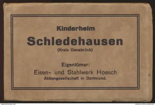 Ansichtskarte Kinderheim Schledehausen Osnabrück Leporello mit 17 seltenen teils