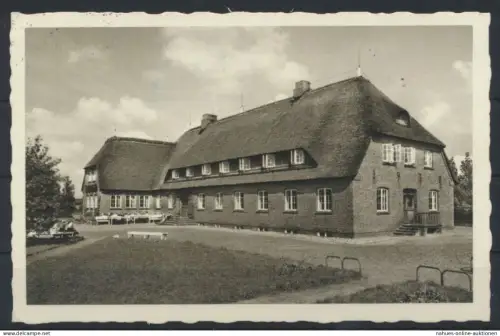 Ansichtskarte Jugendherberge Theodor Storm Husum Nordsee nach Oberndorf 1962