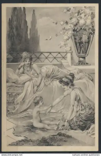 Ansichtskarte Künstler Verlag Ströfer Jugendstil Art Nouveau Serie 483 Nr. 5