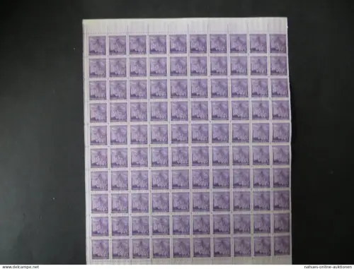 Deutsche Besetzung Böhmen & Mähren Bogen 27 100 Marken Luxus postfrisch einmal