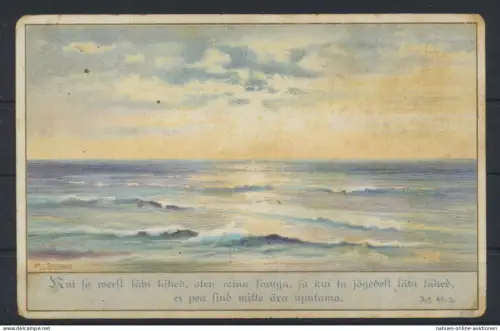 Ansichtskarte Künstler sign. M.v. Stuckrad Landschaft