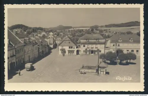 Ansichtskarte Oschitz Sudetenland nach Vegesack Bremen 1938