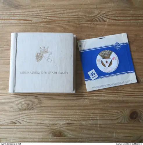 Musik Schallplatten Vinyl Album Stadt Essen geprägtes Wappen + 8 St. Telefunken