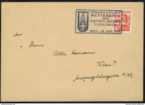 Österreich 568 Sport selt. SST. Wettkämpfe Katholische Turnunion Wien Sport