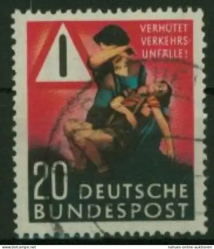 Bundesrepublik 162 BRD Verkehrsunfall-Verhütung gestempelt