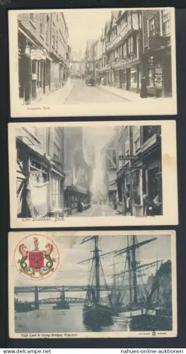 York Großbritannien Sammlung von 7 oft guten alten Ansichtskarten aus Nachlass