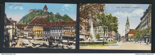 Graz schöne Sammlung von 5 alten Ansichtskarten aus Nachlass