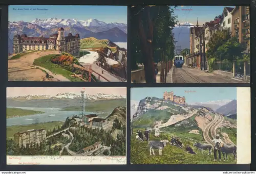 Schweiz schöne Sammlung von 47 alten Ansichtskarten aus Nachlass