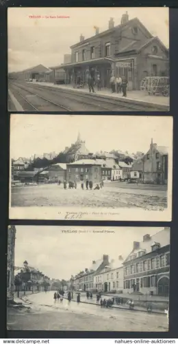Trelon Frankreich 3 alte Ansichtskarten aus Nachlass