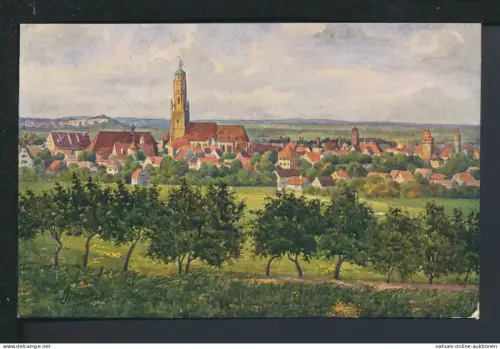 Ansichtskarte Künstler J. Marschall Nördlingen im Ries Bayern