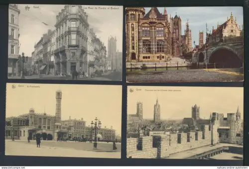 Gent Gand Belgien Sammlung von 51 alten oft guten Ansichtskarten aus Nachlass