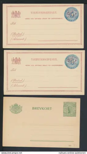 Schweden Sammlung Ganzsachen inter. Lot von 31 Karten und Briefe
