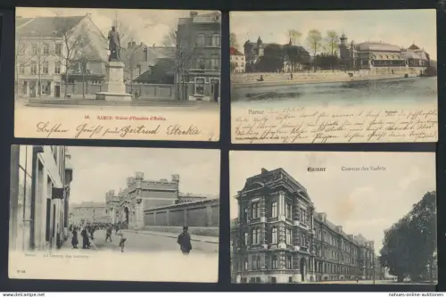 Namur Belgien Sammlung von 18 alten oft guten Ansichtskarten aus Nachlass